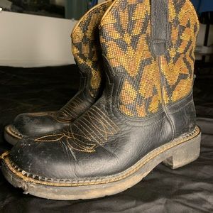 Scuffed a little but still good boots